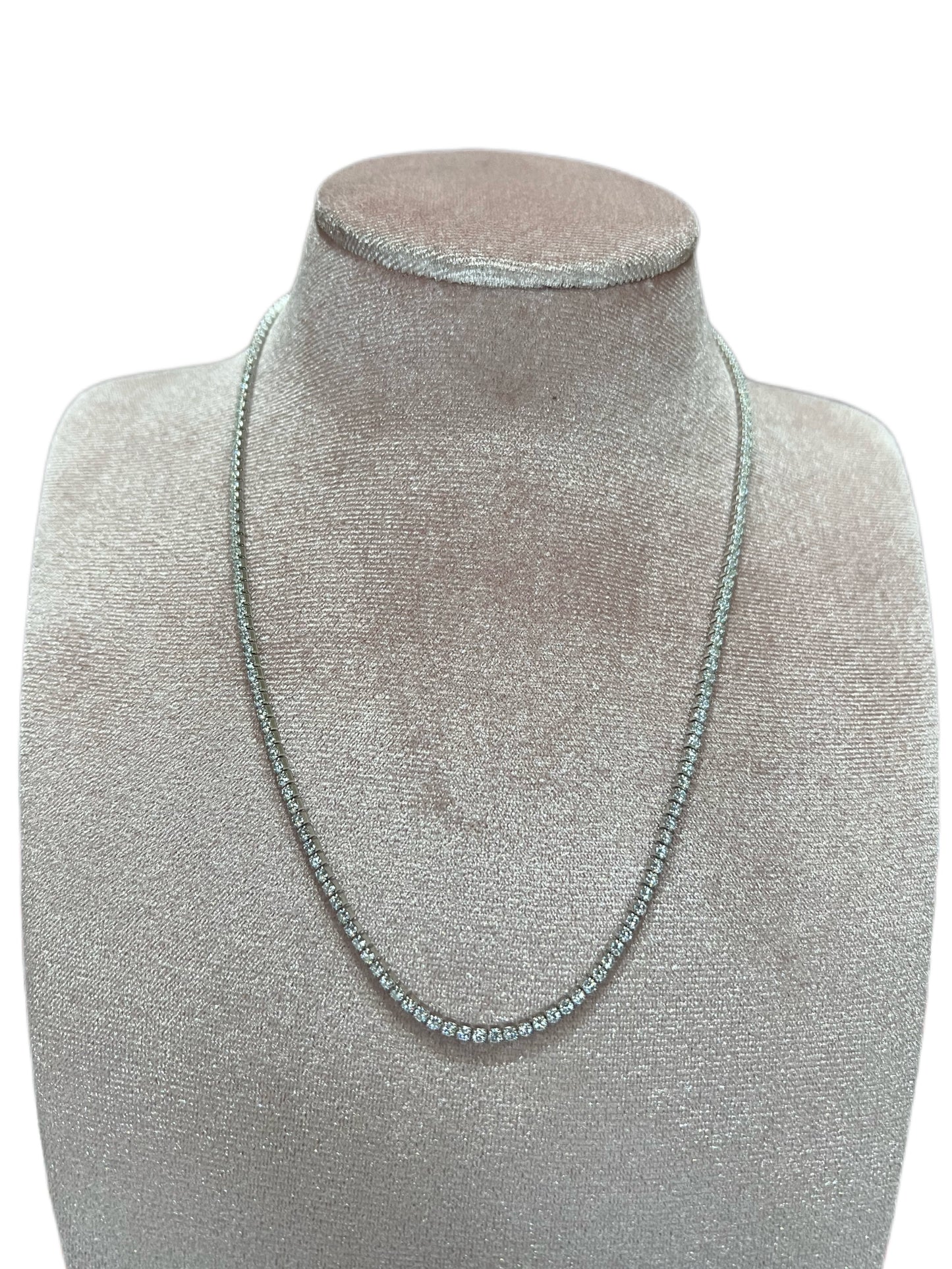 Collana Choker con Zirconi in argento